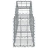 Arched Gabion Baskets 15 pcs 200x30x40/60 cm Galvanised Iron