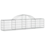 Arched Gabion Baskets 18 pcs 200x30x40/60 cm Galvanised Iron
