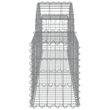 Arched Gabion Baskets 18 pcs 200x30x40/60 cm Galvanised Iron