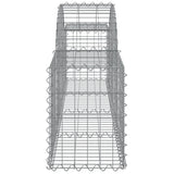 Arched Gabion Baskets 20 pcs 200x30x40/60 cm Galvanised Iron