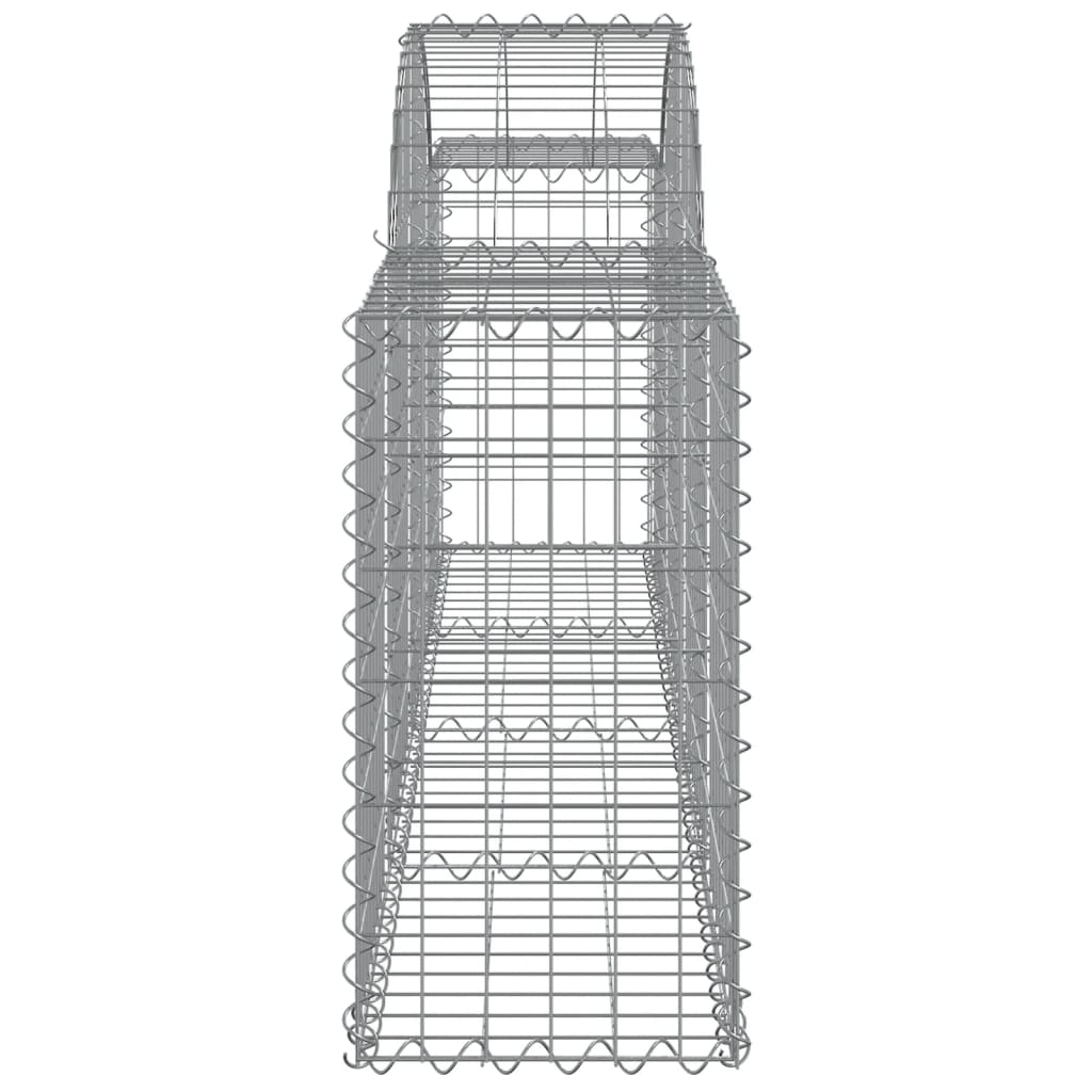 Arched Gabion Baskets 5 pcs 200x30x60/80 cm Galvanised Iron