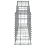 Arched Gabion Baskets 5 pcs 200x30x60/80 cm Galvanised Iron