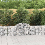 Arched Gabion Baskets 7 pcs 200x30x60/80 cm Galvanised Iron