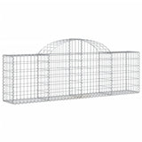 Arched Gabion Baskets 11 pcs 200x30x60/80 cm Galvanised Iron
