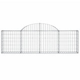Arched Gabion Baskets 13 pcs 200x30x60/80 cm Galvanised Iron