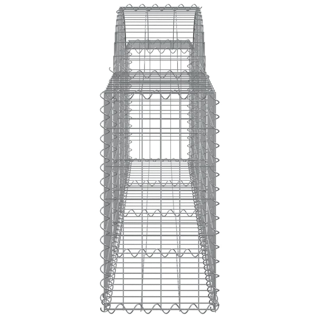 Arched Gabion Baskets 13 pcs 200x30x60/80 cm Galvanised Iron