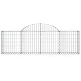 Arched Gabion Baskets 25 pcs 200x30x60/80 cm Galvanised Iron