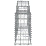 Arched Gabion Baskets 25 pcs 200x30x60/80 cm Galvanised Iron