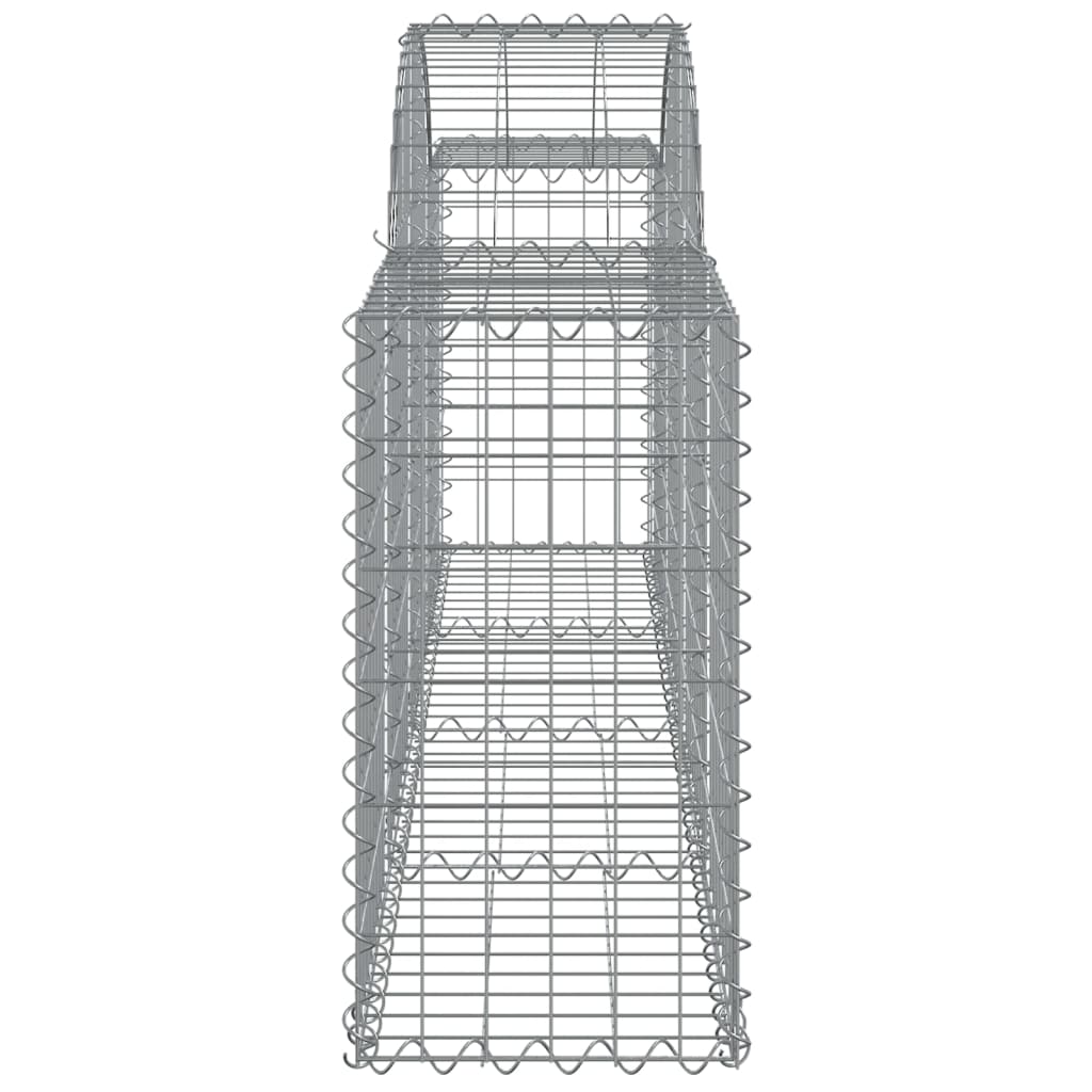 Arched Gabion Baskets 30 pcs 200x30x60/80 cm Galvanised Iron