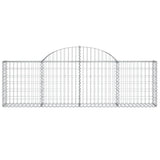 Arched Gabion Baskets 40 pcs 200x30x60/80 cm Galvanised Iron