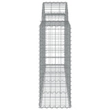 Arched Gabion Baskets 12 pcs 200x30x80/100 cm Galvanised Iron