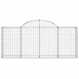 Arched Gabion Baskets 20 pcs 200x30x80/100 cm Galvanised Iron