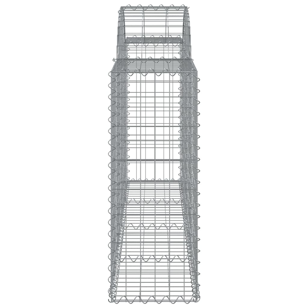 Arched Gabion Baskets 40 pcs 200x30x80/100 cm Galvanised Iron