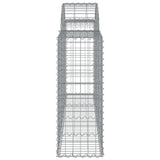 Arched Gabion Baskets 40 pcs 200x30x80/100 cm Galvanised Iron