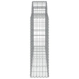 Arched Gabion Baskets 14 pcs 200x30x100/120 cm Galvanised Iron