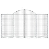 Arched Gabion Baskets 20 pcs 200x30x100/120 cm Galvanised Iron