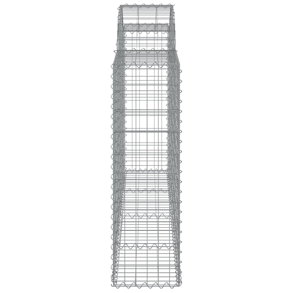 Arched Gabion Baskets 20 pcs 200x30x100/120 cm Galvanised Iron