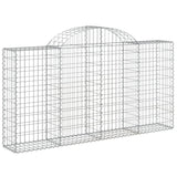 Arched Gabion Baskets 40 pcs 200x30x100/120 cm Galvanised Iron