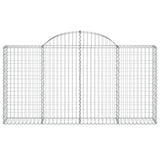 Arched Gabion Baskets 40 pcs 200x30x100/120 cm Galvanised Iron