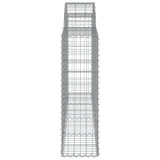 Arched Gabion Baskets 40 pcs 200x30x100/120 cm Galvanised Iron