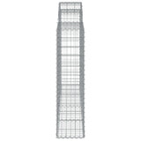 Arched Gabion Baskets 7 pcs 200x30x120/140 cm Galvanised Iron