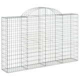 Arched Gabion Baskets 20 pcs 200x30x120/140 cm Galvanised Iron
