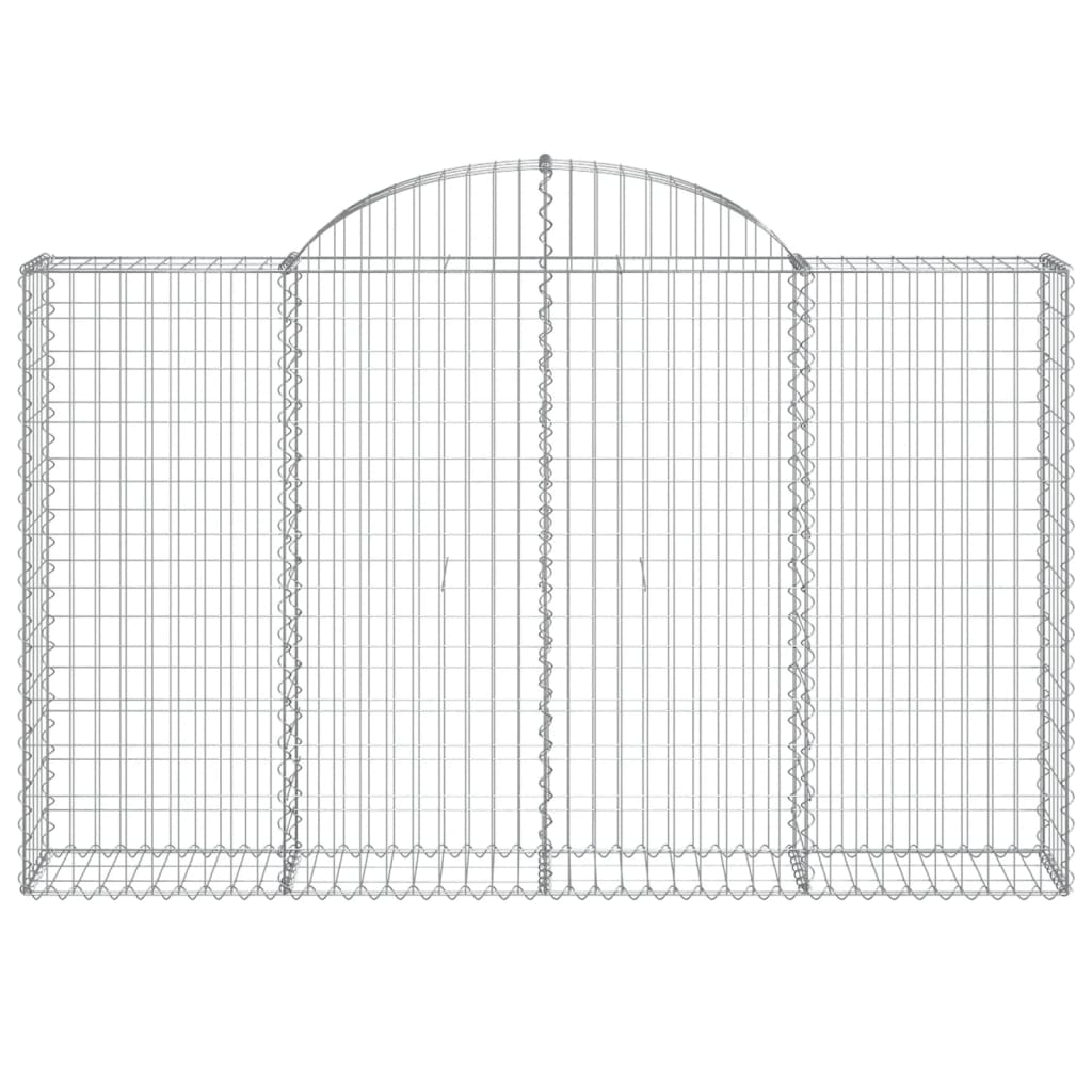 Arched Gabion Baskets 20 pcs 200x30x120/140 cm Galvanised Iron