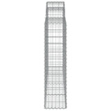 Arched Gabion Baskets 20 pcs 200x30x120/140 cm Galvanised Iron