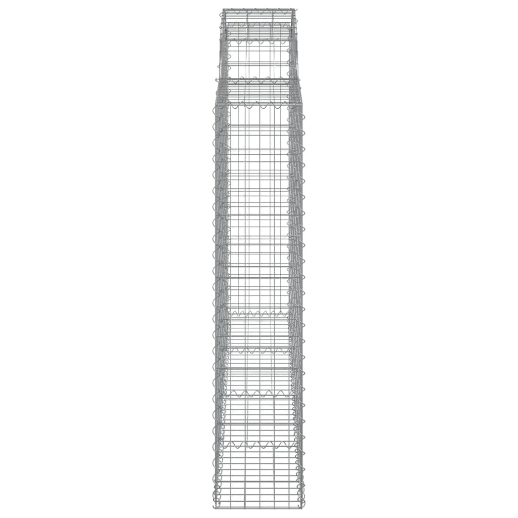 Arched Gabion Baskets 20 pcs 200x30x140/160 cm Galvanised Iron