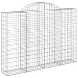 Arched Gabion Baskets 25 pcs 200x30x140/160 cm Galvanised Iron