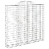Arched Gabion Baskets 4 pcs 200x30x180/200 cm Galvanised Iron
