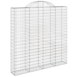 Arched Gabion Baskets 3 pcs 200x30x200/220 cm Galvanised Iron