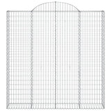Arched Gabion Baskets 6 pcs 200x30x200/220 cm Galvanised Iron