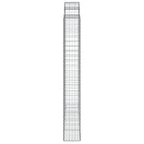 Arched Gabion Baskets 5 pcs 200x30x220/240 cm Galvanised Iron