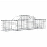 Arched Gabion Baskets 15 pcs 200x50x40/60 cm Galvanised Iron