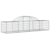Arched Gabion Baskets 18 pcs 200x50x40/60 cm Galvanised Iron