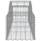 Arched Gabion Baskets 40 pcs 200x50x40/60 cm Galvanised Iron