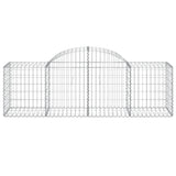 Arched Gabion Baskets 5 pcs 200x50x60/80 cm Galvanised Iron