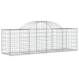 Arched Gabion Baskets 11 pcs 200x50x60/80 cm Galvanised Iron