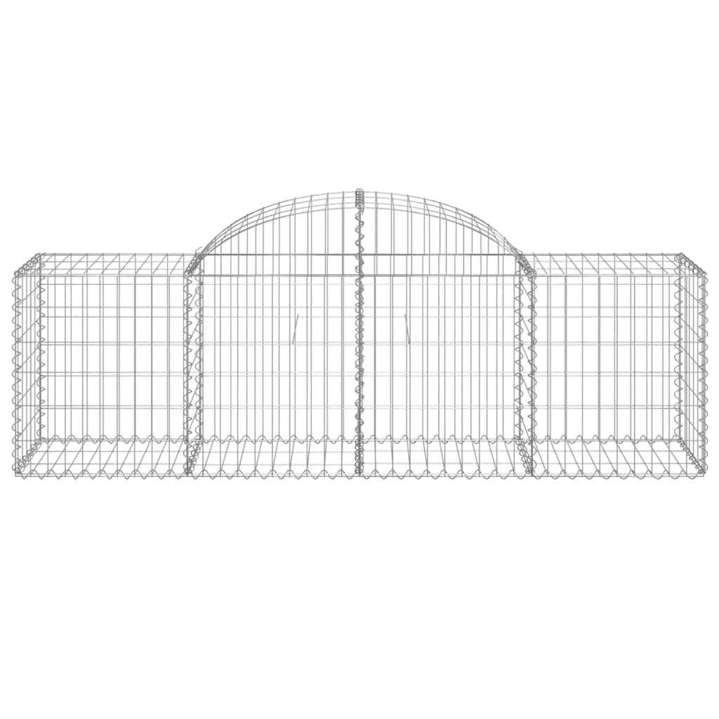 Arched Gabion Baskets 50 pcs 200x50x60/80 cm Galvanised Iron