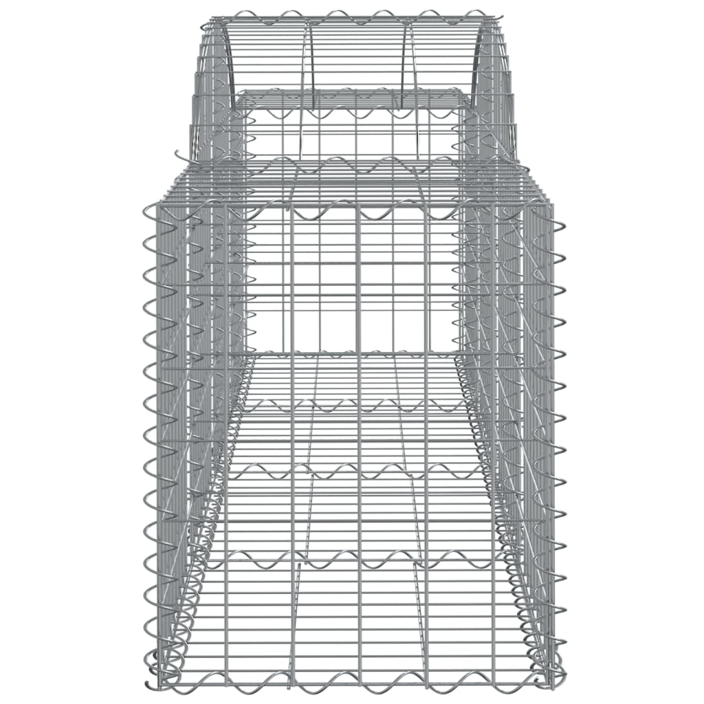 Arched Gabion Baskets 50 pcs 200x50x60/80 cm Galvanised Iron