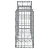 Arched Gabion Baskets 3 pcs 200x50x80/100 cm Galvanised Iron