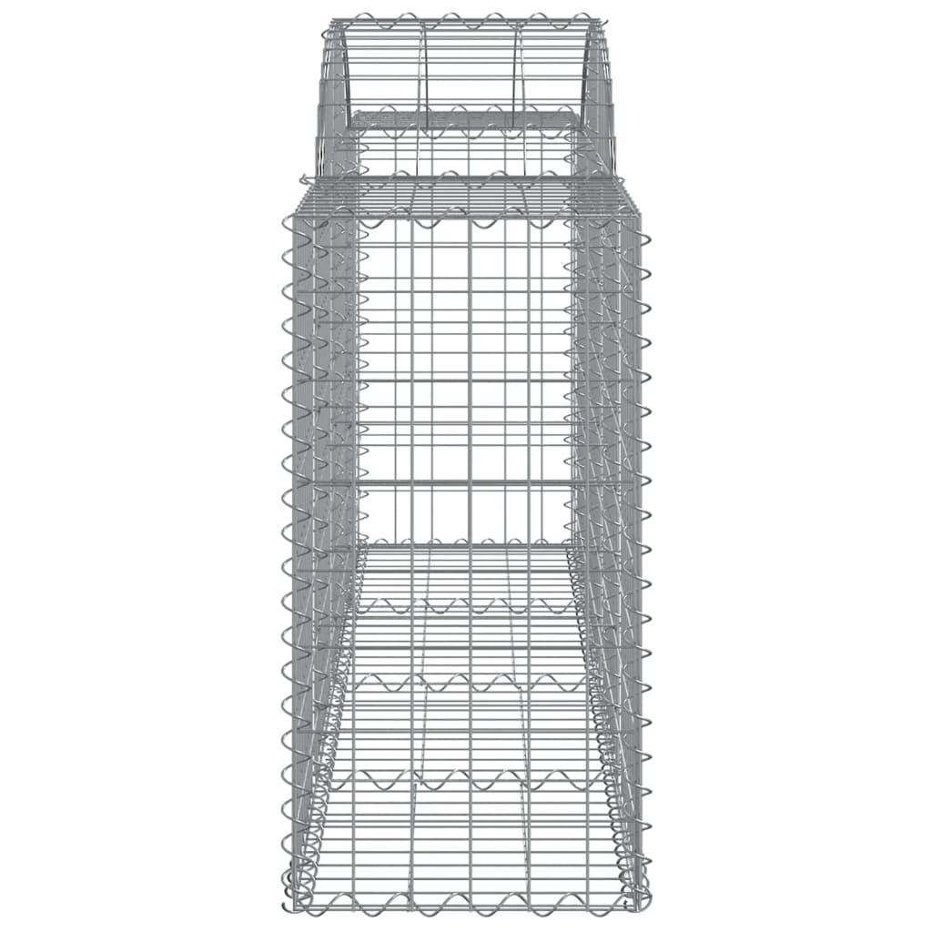 Arched Gabion Baskets 6 pcs 200x50x80/100 cm Galvanised Iron