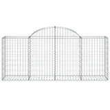 Arched Gabion Baskets 13 pcs 200x50x80/100 cm Galvanised Iron