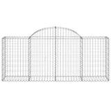 Arched Gabion Baskets 20 pcs 200x50x80/100 cm Galvanised Iron