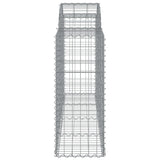 Arched Gabion Baskets 10 pcs 200x50x100/120 cm Galvanised Iron