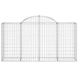 Arched Gabion Baskets 30 pcs 200x50x100/120 cm Galvanised Iron