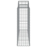 Arched Gabion Baskets 14 pcs 200x50x120/140 cm Galvanised Iron
