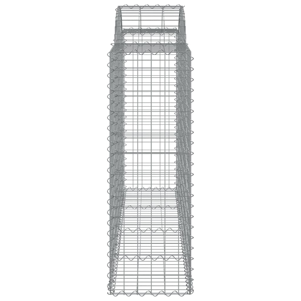 Arched Gabion Baskets 30 pcs 200x50x120/140 cm Galvanised Iron