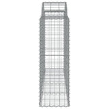 Arched Gabion Baskets 30 pcs 200x50x120/140 cm Galvanised Iron